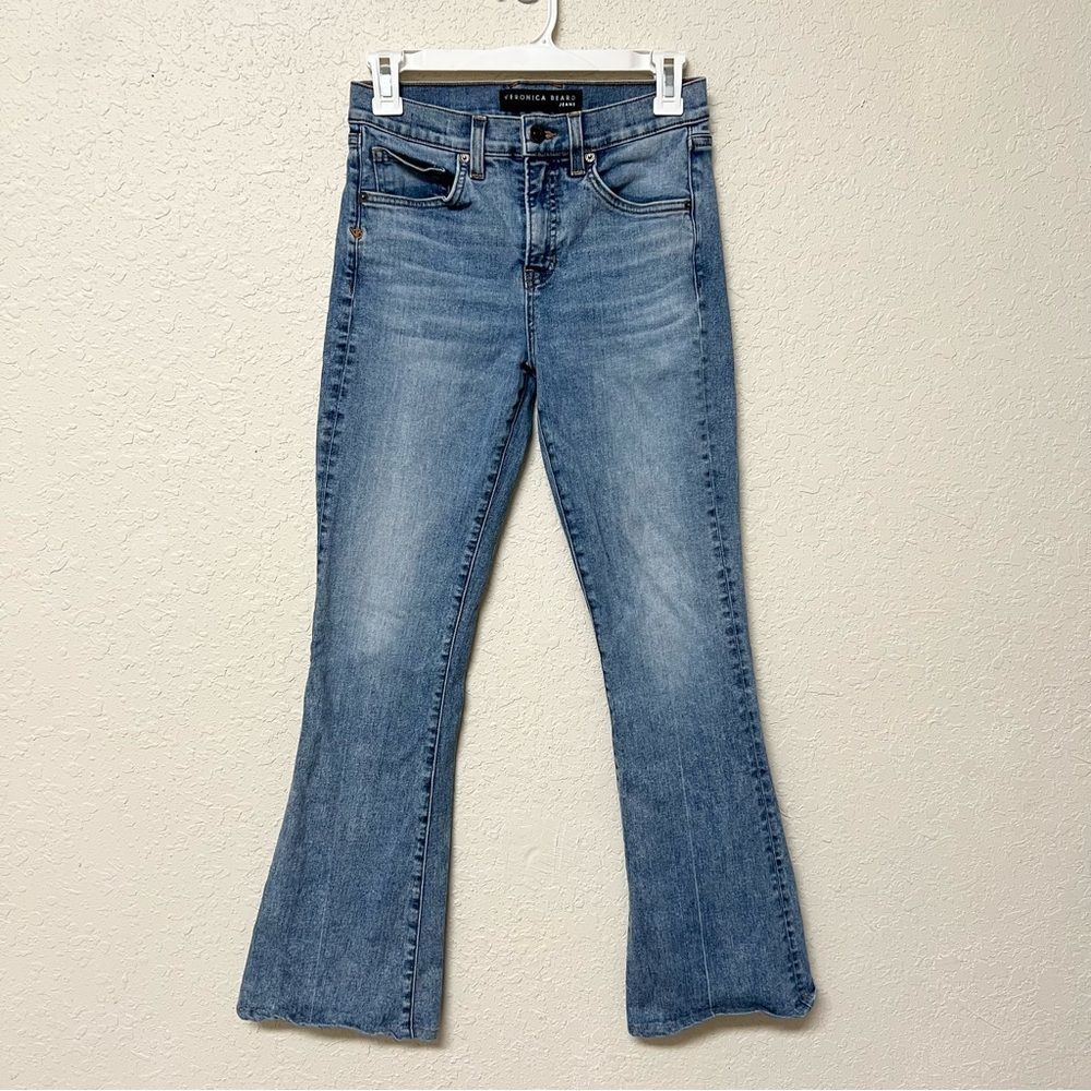 Veronica Beard Blue Flare Jeans